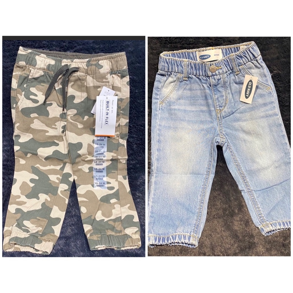 Old Navy 2 pairs pants 18-24mos NWT